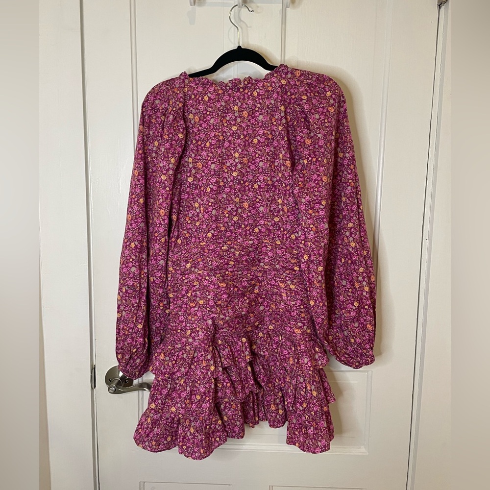 LoveShackFancy Rina Floral Printed Cotton Dress Cottagecore Girly Long Sleeve - Picture 16 of 16